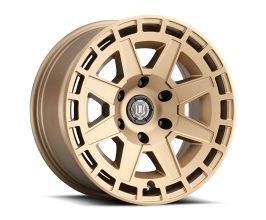 ICON Compass 17x8.5 6x5.5 0mm Offset 4.75in BS Satin Brass Wheel for Toyota 4Runner N280