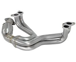 aFe Power 12-17 Toyota 86 / FRS / BRZ Twisted Steel 304 Stainless Steel Long Tube Header w/ Cat for Toyota 86 ZN6
