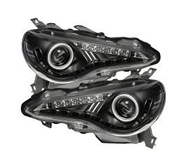 Spyder Subaru BRZ 12-14 Projector Headlights- DRL LED Black PRO-YD-SUBRZ12-BK for Toyota 86 ZN6