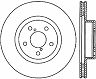 StopTech StopTech 05-14 Subaru Outback Sport Slotted & Drilled Front Right Cryo Rotor