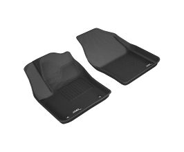 3D Mats 2018-2019 Toyota C-HR Kagu 1st Row Floormat - Black for Toyota C-HR AX