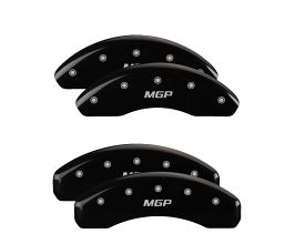 MGP Caliper Covers 4 Caliper Covers Engraved Front & Rear Black Finish Silver Char 2019 Toyota CH-R for Toyota C-HR AX