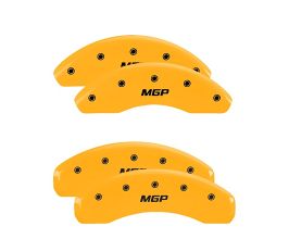 MGP Caliper Covers 4 Caliper Covers Engraved Front & Rear Yellow Finish Black Char 2019 Toyota CH-R for Toyota C-HR AX