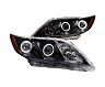 Anzo 2007-2009 Toyota Camry Projector Headlights w/ Halo Black for Toyota Camry