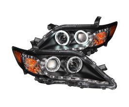 Anzo 2010-2011 Toyota Camry Projector Headlights w/ Halo Black (CCFL) for Toyota Camry XV40