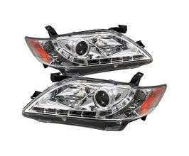 Spyder Toyota Camry 07-09 Projector Headlights DRL Chrome High H1 Low H7 PRO-YD-TCAM07-DRL-C for Toyota Camry XV40