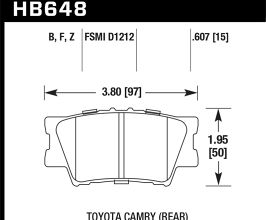 HAWK Ceramic Street Brake Pads for Toyota Camry XV40