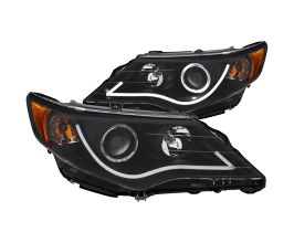 Anzo 2012-2013 Toyota Camry Projector Headlights w/ Halo Black for Toyota Camry XV50