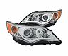 Anzo 2012-2013 Toyota Camry Projector Headlights w/ Halo Chrome for Toyota Camry