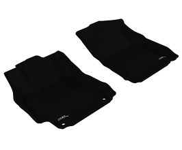 3D Mats 2012-2014 Toyota Camry/Camry Hybrid Kagu 1st Row Floormat - Black for Toyota Camry XV50