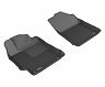 3D Mats 2015-2017 Toyota Camry Kagu 1st Row Floormat - Black for Toyota Camry