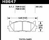 HAWK 10 Lexus ES350 / 07-11 Toyota Camry SE/XLE HPS Street Front Brake Pads for Toyota Camry