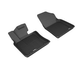 3D Mats 2018-2020 Toyota Camry Kagu 1st Row Floormat - Black for Toyota Camry XV70