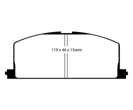 EBC 90-91 Toyota Celica 1.6 Yellowstuff Front Brake Pads for Toyota Celica T180