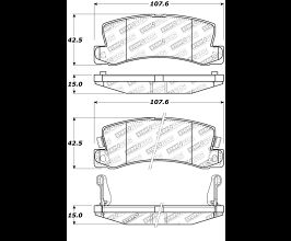 StopTech StopTech Street Touring Brake Pads for Toyota Celica T180