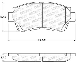 StopTech StopTech Street Brake Pads for Toyota Celica T200