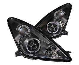 Anzo 2000-2005 Toyota Celica Projector Headlights w/ Halo Black for Toyota Celica T230