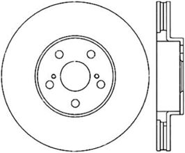 StopTech StopTech Power Slot 00-05 Celica GTS/ 01-05 GT/ 05-09 Scion tC CRYO Front Left Rotor for Toyota Celica T230
