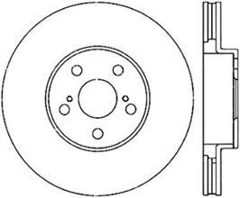 StopTech StopTech Power Slot 00-05 Celica GTS/ 01-05 GT/ 05-09 Scion tC CRYO Front Right Rotor for Toyota Celica T230