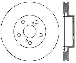 StopTech StopTech Power Slot 00 Toyota Celica GT CRYO Slotted Right Front Rotor for Toyota Celica T230