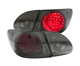 Anzo 2003-2008 Toyota Corolla LED Taillights Red/Smoke for Toyota Corolla E120