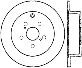 StopTech StopTech Power Slot 00-05 Celica GTS/01-05 GT/05-09 tC CRYO Rear Right Rotor for Toyota Corolla E120