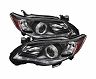 Spyder Toyota Corolla 11-13 Projector Headlights Halogen Model Only - DRL LED Blk PRO-YD-TC11-DRL-BK for Toyota Corolla