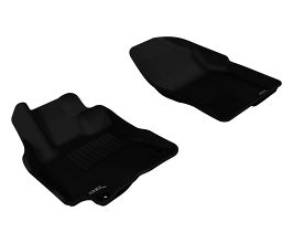 3D Mats 2009-2013 Pontiac/Toyota Vibe/Corolla Kagu 1st Row Floormat - Black for Toyota Corolla E140