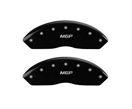 MGP Caliper Covers Front set 2 Caliper Covers Engraved Front Black finish silver ch for Toyota Corolla E140
