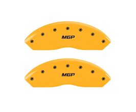 MGP Caliper Covers Front set 2 Caliper Covers Engraved Front Yellow finish black ch for Toyota Corolla E140