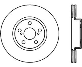 StopTech StopTech 09-19 Toyota Corolla Cryo-Stop Front Premium Rotor for Toyota Corolla E140