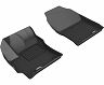 3D Mats 2019-2020 Toyota Corolla Hatchback Kagu 1st Row Floormats - Black for Toyota Corolla SE/L/LE/XLE/Hybrid LE/XSE