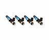 Injector Dynamics ID1050X Injectors 11mm (Blue) Adaptor Tops Denso Lower (Set of 4)