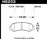 HAWK HPS Pads Unknown Application for Toyota Corolla Sport GTS/FX16/FX16 GTS