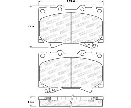 StopTech StopTech Sport Brake Pads w/Shims and Hardware - Rear for Toyota Land Cruiser J100