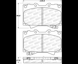 StopTech StopTech Street Brake Pads for Toyota Land Cruiser J100