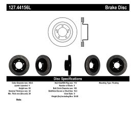 StopTech StopTech 07-09 Toyota Tundra / 08-09 Toyota Sequoia Front Left Slotted & Drilled Rotor for Toyota Land Cruiser J200