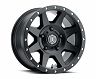 ICON Rebound 18x9 5x150 25mm Offset 6in BS 110.1mm Bore Satin Black Wheel for Toyota Land Cruiser Base