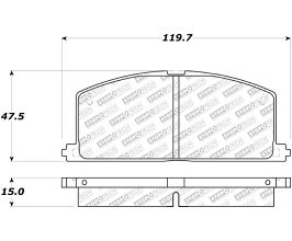 StopTech StopTech 83-86 Toyota Camry / 86-91 Celica / 84-92 Corolla Street Select Brake Pads - Front for Toyota MR2 W20