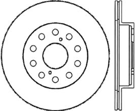 StopTech StopTech Sport Slotted 91-95 Toyota MR2 Cryo Rear Left Rotor for Toyota MR2 W20