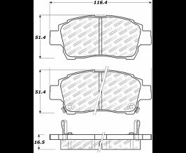 StopTech StopTech Street Select Brake Pads - Rear for Toyota Prius XW10