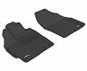 3D Mats 2010-2011 Toyota Prius Kagu 1st Row Floormat - Black for Toyota Prius Base