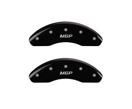 MGP Caliper Covers Front set 2 Caliper Covers Engraved Front Black finish silver ch for Toyota Prius XW50