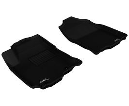 3D Mats 2013-2018 Toyota RAV4/RAV4 Hybrid Kagu 1st Row Floormat - Black for Toyota RAV4 XA40