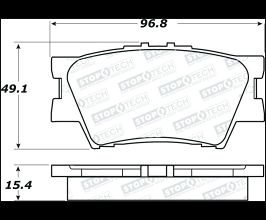 StopTech StopTech Street Brake Pads for Toyota RAV4 XA40