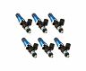 Injector Dynamics 1340cc Injectors - 60mm Length - 11mm Blue Top - 14mm Lower O-Ring (Set of 6)