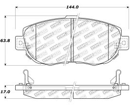 StopTech StopTech Street Touring 00-05 Lexus IS 250/300/350 Front Brake Pads for Toyota Supra A80