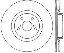 StopTech StopTech 94-98 Toyota Supra Twin Turbo CRYO Slotted & Drilled Right Front Brake Rotor for Toyota Supra A80