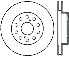 StopTech StopTech Power Slot 5/93-98 Supra Non-Turbo Front Right SportStop CRYO Slotted Rotor for Toyota Supra A80