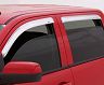 AVS 05-15 Toyota Tacoma Double Cab Ventvisor Front & Rear Window Deflectors 4pc - Chrome